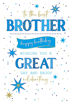 Picture of TO THE BEST BROTHER HAPPY BIRTHDAY CARD
